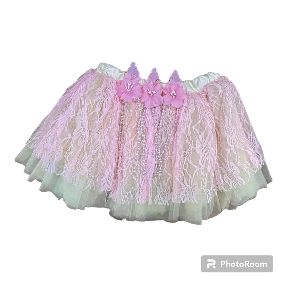 Girls Pink/Tan Pretty Tutu Ages 3 and Up